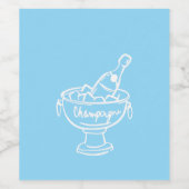 コケットシャンパン ワインラベル (シングルラベル)