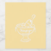 コケットシャンパン ワインラベル (シングルラベル)