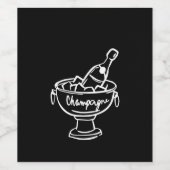 コケットシャンパン ワインラベル (シングルラベル)