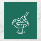 コケットシャンパン ワインラベル (シングルラベル)