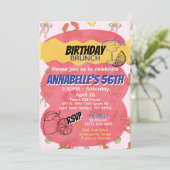 コケットシーフード&ドリンク編集可能招待状テンプレート 招待状 (スタンド正面)