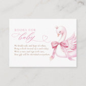 コケットスワンプリンセスベビーシャワー用の本 エンクロージャーカード (正面)