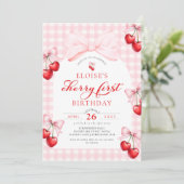 コケットチェールファースト誕生日 招待状 (スタンド正面)