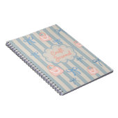 コケットテーマリボン&バッグ パーソナライズされた ノートブック (右側)