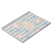 コケットテーマリボン&バッグ パーソナライズされた ノートブック (左側)