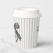 コケットディスコボール&ブラックボーググレーストライプズ 紙コップ (右)