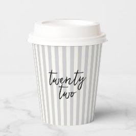 コケットディスコボール&ブラックボーググレーストライプズ 紙コップ