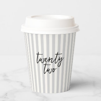 コケットディスコボール&ブラックボーググレーストライプズ 紙コップ