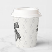 コケットディスコボール&ブラックボーレース誕生日 紙コップ (右)