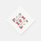 コケットナースボーカスタムナースクリスマスクリスマス スタンダードカクテルナプキン (角)