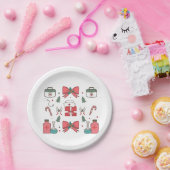 コケットナースボーカスタムナースクリスマスクリスマス ペーパープレート (パーティー)