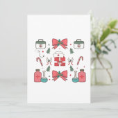 コケットナースボーカスタムナースクリスマスクリスマス 招待状 (スタンド正面)