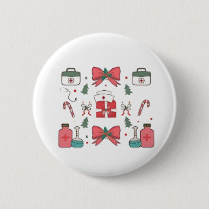 コケットナースボーカスタムナースクリスマスクリスマス 缶バッジ