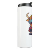 コケットハイランドカウバブルガムTシャツデザインホール タンブラー (回転左)