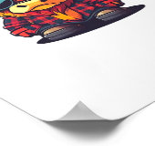 コケットハイランドカウバブルガムTシャツデザインホール ポスター (角)