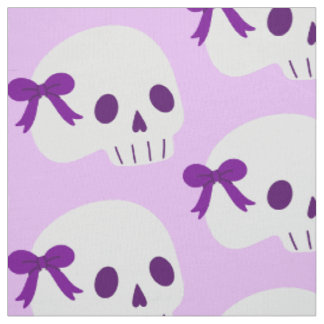 コケットハロウィン かわいいリボン ドクロ ファブリック
