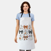 コケットハロウィーン幽霊クラシックナースTシャツ エプロン (着用した状態)