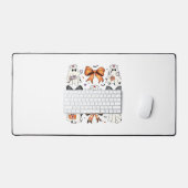 コケットハロウィーン幽霊クラシックナースTシャツ デスクマット (キーボード&マウス)