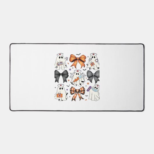 コケットハロウィーン幽霊クラシックナースTシャツ デスクマット (正面)