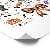 コケットハロウィーン幽霊クラシックナースTシャツ ポスター (角)