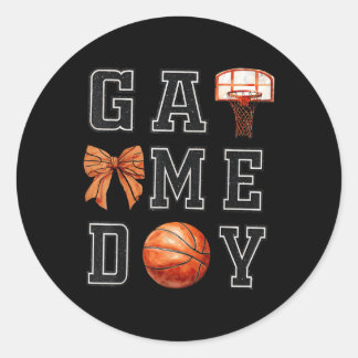 コケットバスケットボールボーゲーム日バスケットボールママ ラウンドシール