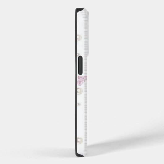 コケットバニー携帯ケース – ホワイト＋フラワー Case-Mate iPhoneケース (裏面 / 右)