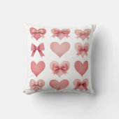 コケットバレンタインピンクハートバレンタイン クッション (正面)