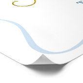 コケットパリジャンカフェフランスのブルーウィッズポスター ポスター (角)