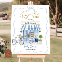 コケットパリジャンカフェフランスのブルーウェルカムサイン