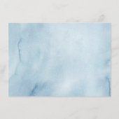 コケットパリジャンカフェフランスのブルーサンキューカード エンクロージャーカード (裏面)