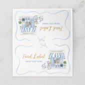 コケットパリジャンカフェフランスのブルーフードラベル 予約カード (外部開封)