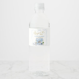 コケットパリジャンカフェフランスのブルーボトルラベル ペットボトルラベル
