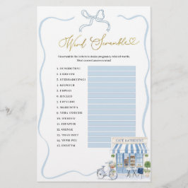 コケットパリジャンカフェワードスクランブルゲーム