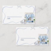 コケットパリジャンカフェ フランスの プレイスカード (正面/裏面)