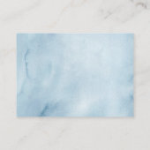 コケットパリジャンフランスのカフェブルーブックスベビー エンクロージャーカード (裏面)