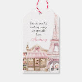 コケットパリフランスのカフェパーティーお願い ギフトタグ (正面)