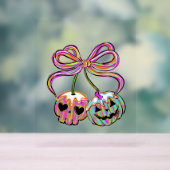 コケットパンプキンさくらんぼハロウィーン アクリルサイン (ニュートラル)