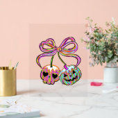 コケットパンプキンさくらんぼハロウィーン アクリルサイン (ウェディング)