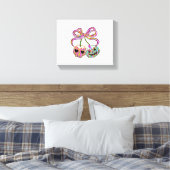 コケットパンプキンさくらんぼハロウィーン キャンバスプリント (インサイチュ (寝室))