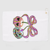 コケットパンプキンさくらんぼハロウィーン ゴルフタオル (横)