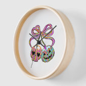 コケットパンプキンさくらんぼハロウィーン 壁時計 (傾斜)