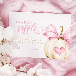 コケットパンプキンガールおむつラッフル エンクロージャーカード