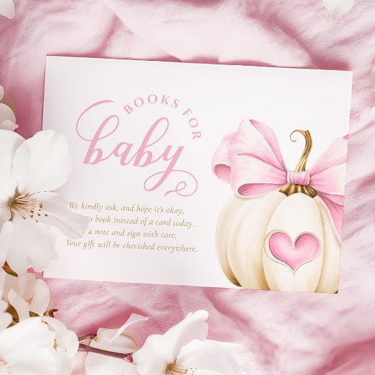 コケットパンプキンガールブックスベビー エンクロージャーカード
