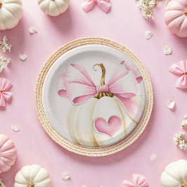 コケットパンプキンピンク紙プレート ペーパープレート