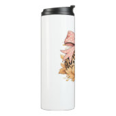 コケットヒョウかぼちゃとピンクボウ – グラム秋 タンブラー (回転左)