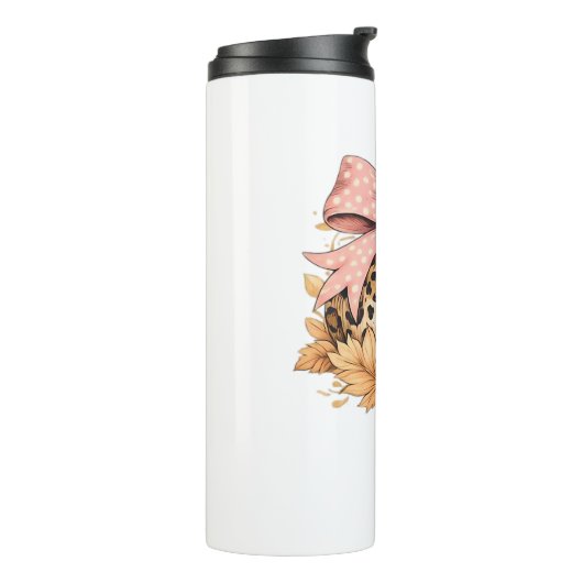 コケットヒョウかぼちゃとピンクボウ – グラム秋 タンブラー (回転左)