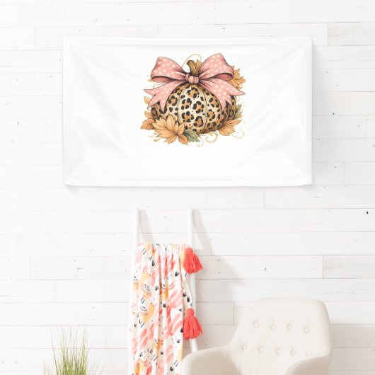 コケットヒョウかぼちゃとピンクボウ – グラム秋 横断幕 (インサイチュ)