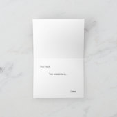 コケットピンクの弓ギフトまたは シーズンカード (内部)