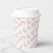 コケットピンクコテージバラ 紙コップ (左)