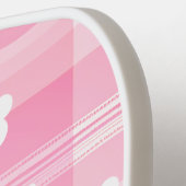 コケットピンクスノーフレークプレイド名 ピックルボールラケット (左詳細)